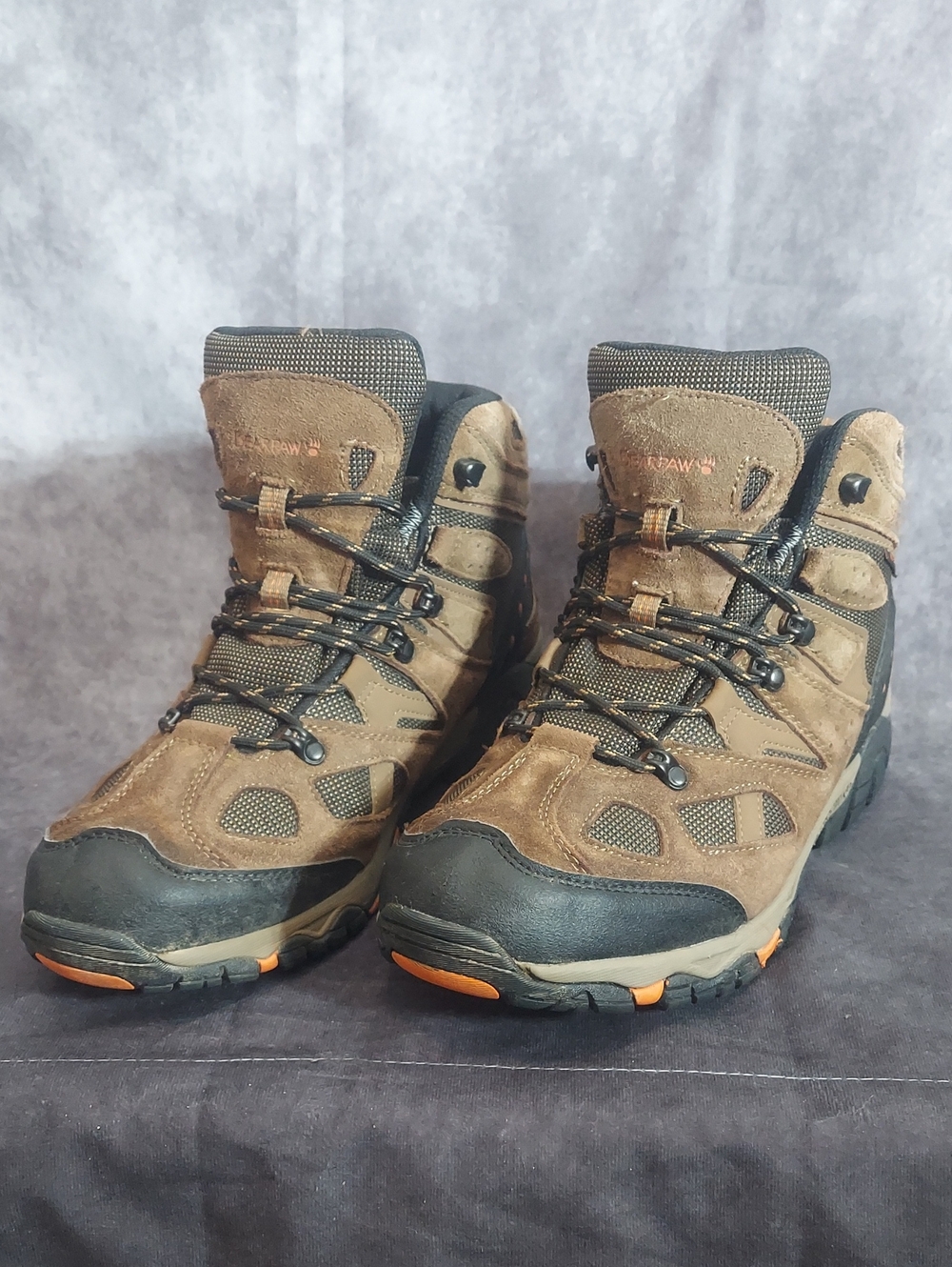Bearpaw Brock Men’s Waterproof Hiking Boots - Brown - Size 12 - Suede & Mesh
